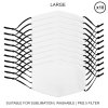 Sublimation Blank Face Masks Reusable / 10 Pack Of Large Facemasks White / 5 Layer Filter Custom Print Heat Transfer Press Customise Dye Personalise Printing