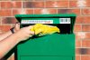 Parcel Post Box Lockable Wall Mounted Secure Large Outdoor Letter Smart Mail Drop Box Weatherproof Galvanised Steel | 5 Keys | 580 x 460 x 360mm - Green