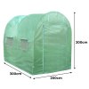 Polytunnel Greenhouse Walk In Galvanised Racking Windows Doors Growhouse PE Cover Gardening Metal Frame Outdoor Storage Garden Tent Vegetable Flower Plant 25mm Diameter | 3 x 2m
