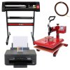 Vinyl Cutter Sublimation Printer Swing Away Heat Press T Shirt Transfer Digital Industrial Business Home Custom Design Plotter Machine Stand Cutting Printing