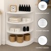 Retail Shop Corner Counter LM60 - White