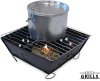 Small Portable BBQ by Fresh Grills. Folding Portable BBQ for Camping. Foldable Barbecue Fire Pit Ideal for Backpacking and Camping