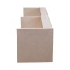 Campervan Overhead Cabinet 2 Door Top Locker Central Divider Camper Van Furniture Storage Lightweight Solid Birch Plywood Unpainted Soft Close Hinges Push Button Locks Pre Drilled Holes Fixing Kit