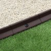Flexible Lawn Edging Garden Border Grass Pathways Path Edge Vegetable Plot Flowerbed Raised Borders Rubber Artificial Grass Brown | Pack of 20 x 1.2m