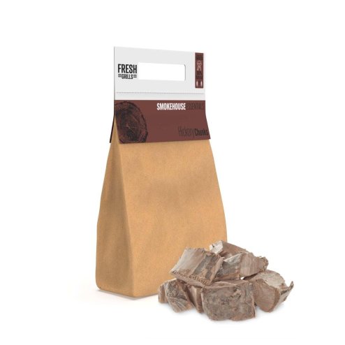 Wood Chunks BBQ Grill Wood Fired Pizza Oven Kamado Smokers Hickory 1.5kg