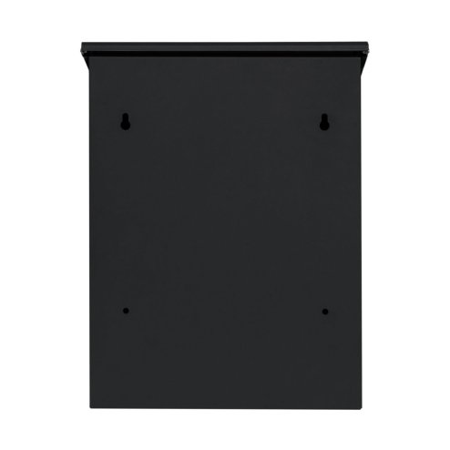 Parcel Post Drop Box Black Large Steel Outdoor Lockable 2 Keys Letter Mail Package Courier Container Delivery Storage Wall Mount Safe Secure Anti Fishing Scannable Barcode FREE Screwdriver Fixing Kit