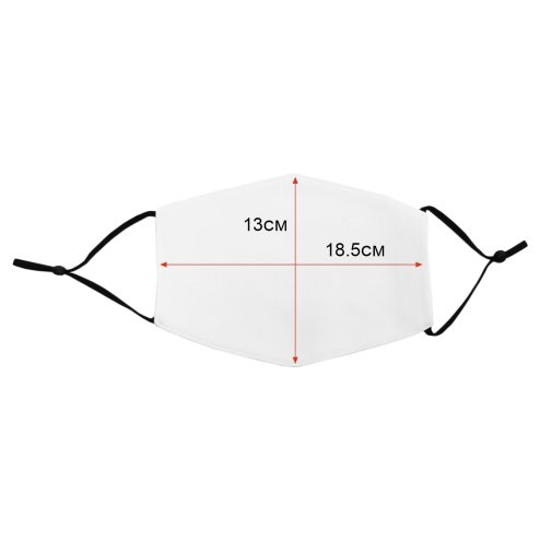 Sublimation Blank Face Masks Reusable / 10 Pack Of Large Facemasks White / 5 Layer Filter Custom Print Heat Transfer Press Customise Dye Personalise Printing