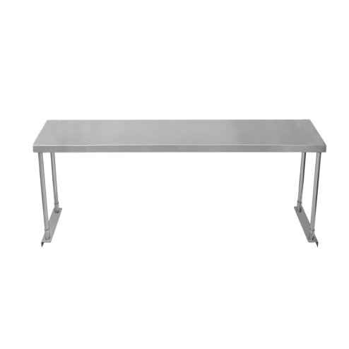 Catering Bench With Single Over-shelf Heavy Duty Kitchen Work Table Stainless Steel Prep-table Commercial Home Preparation Worktop 5ft