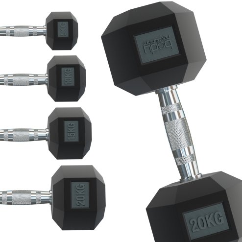Hex Dumbbells 40kg pair