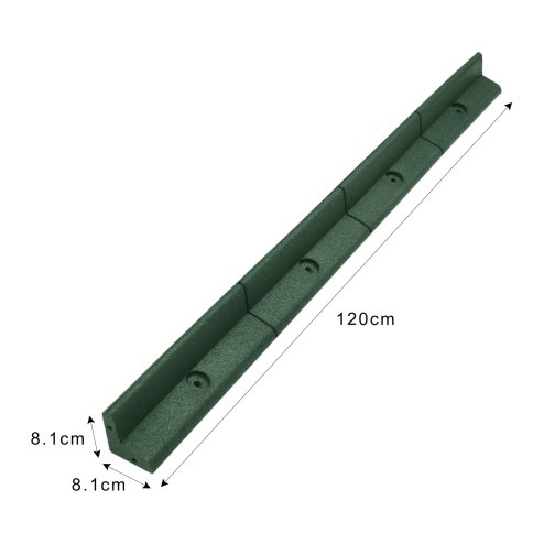 Flexible Lawn Edging Garden Border Grass Pathways Path Edge Vegetable Plot Flowerbed Raised Borders Rubber Artificial Grass Green | Pack of 26 x 1.2m