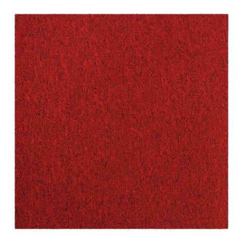 40 x Carpet Tiles Scarlet Red 10m2 Heavy Duty Commercial Retail Shop Office Home Domestic Premium Flooring Easy Installation 50cm x 50cm Square Anti Slip