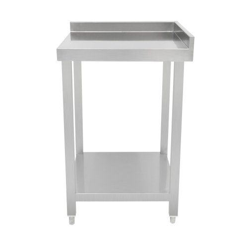 Modular Cocktail Bar Corner Unit With 5cm Splashback 85 x 55 x 55cm 2 Tier Shelf Worktop Prep Workstation Heavy Duty Stainless Steel Adjustable Feet Bar Station Link 2 x Brackets Included