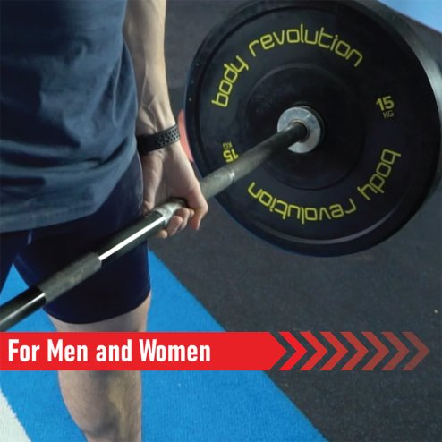 Body Revolution Olympic Bumper Plates Black 25kg Pair