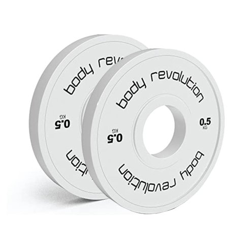 Fractional Bumper Plates (2 x 0.5kg)