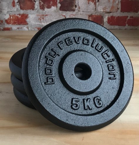 Cast Iron Weight Plates 5kg PAIR