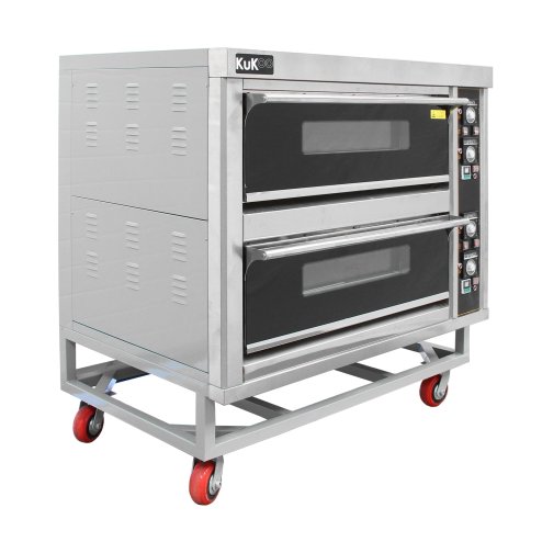 KuKoo Commercial Baking & Pizza Oven, Large Twin Deck Stone Base, Electric Single / Three Phase