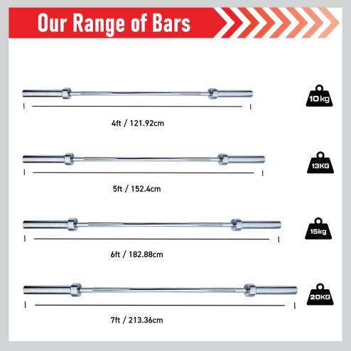 Body Revolution Olympic Barbell Bar 6ft