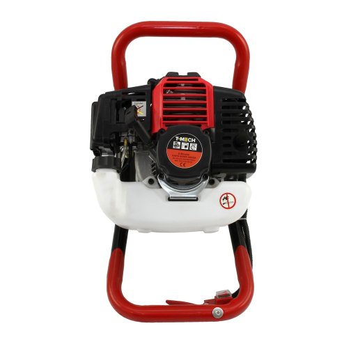 T-Mech Earth Auger and Petrol Post Driver Garden Post Hole Digger 52cc 40cc Posts Fence knocker Driving Picket Fencing Ramming 2-Stroke 4-Stroke