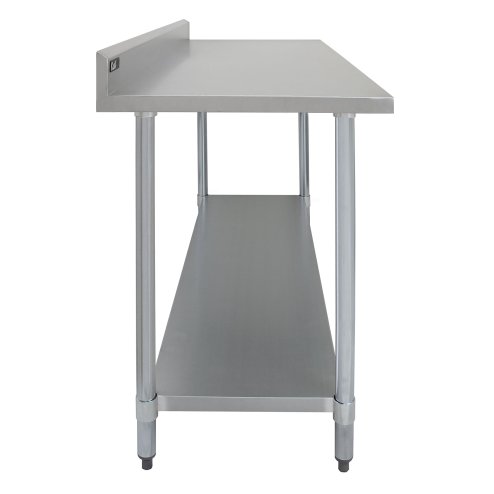 KuKoo 5ft Food Preparation Kitchen Catering Table, Stainless Steel, 250kg Capacity