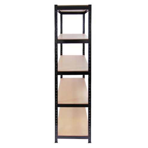 Monster Racking 90 x 45 x 180 cm Garage / Warehouse Shelving Unit / Racking Bay, Black Boltless Unit