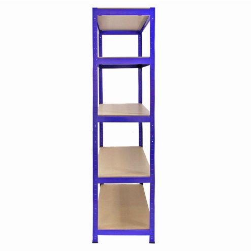 3 x T-Rax Heavy Duty Racking Units 90cm Garage Shed Greenhouse Shelves Metal Utility Racks Steel Storage Shelving Blue Bays 4200kg