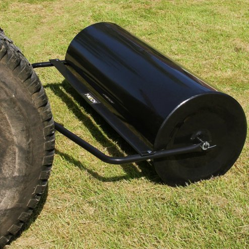 T-Mech 120L Towable Garden Roller Towed Lawn Rolling, Tow Behind Vehicle Heavy Duty Metal, Sand/Water Fill