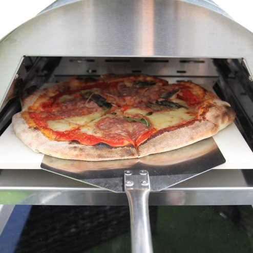 Outdoor Tabletop Pizza Oven Smoker Barbeque Countertop Garden Oven Cooker Portable Grill Stainless Steel | Pizza Peel, Pizza Stone, Pizza Cutter, FREE Rain Cover