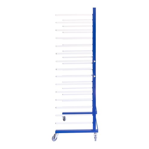5 Spray Drying Rack Trolleys Bundle 15 Layers, 25kg Capacity per Layer, 4 x 2-Way Connectors, Adjustable Width, Heavy-Duty Castor Wheels, Powder-Coated Steel Design
