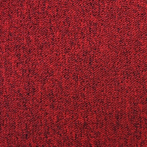 Carpet Tiles 40 x Charcoal Black & Scarlet Red 10 Metres Squared Commercial Hard Wearing Heavy Duty Domestic Dark Grey Premium Office Home Flooring 50cm x 50cm