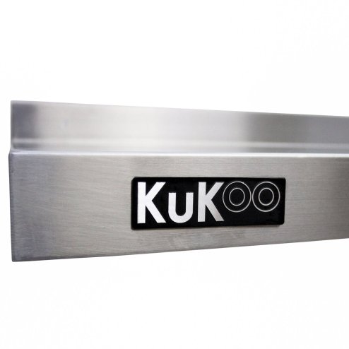 2 x KuKoo Commercial Stainless Steel Shelves Kitchen Wall Shelf Catering Corrosion Resistant & Free Microfiber Cloths 1000mm x 300mm
