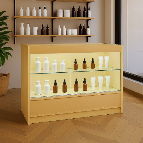 LED Retail Shop Counter C1200 - Maple