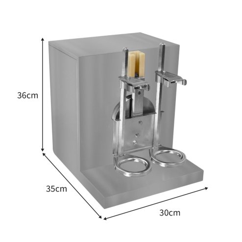 Automatic Bubble Tea Shaker Machine Electric Double Frame Commercial Stainless Steel 400 R/MIN Shaking Machine 350ml - 700ml Digital Timer 6 - 120 Seconds Drink Mixer Bubble Boba Coffee Milk Cocktail