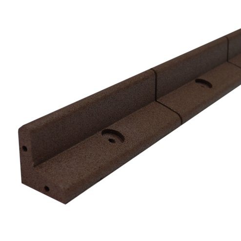 Flexible Lawn Edging Garden Border Grass Pathways Path Edge Vegetable Plot Flowerbed Raised Borders Rubber Artificial Grass Brown | Pack of 36 x 1.2m