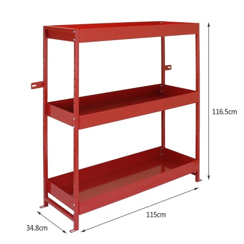 Monster Racking Volcano Van Racking, Metal Shelves Shelving Tool Storage Unit, 116.5cm x 115cm x 34.8cm