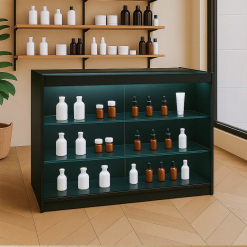 LED Retail Shop Counter K1200 - Black