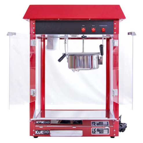 KuKoo Popcorn Maker Machine / 8 Ounce Large Popcorn Making Popping Corn / Party Event Catering