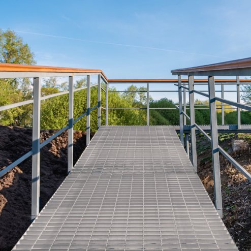 Galvanised Grating Floor Forge Walkway Mesh Floor Panel Grid Drainage Gutter Vent Heavy Duty Weatherproof Steel Zinc Coated 800mm x 800mm x 30mm 4mm Metal Thickness 640kg Load Capacity
