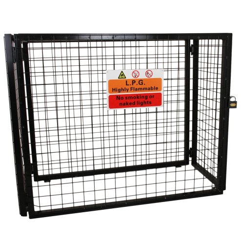 Gas Bottle Collapsible Cylinder Bottle Storage Security Galvanised Powder Coated Steel Mesh Cage 900mm
