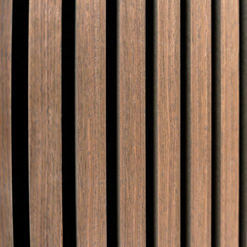 Acoustic Slat Wall Panel - Dark Walnut