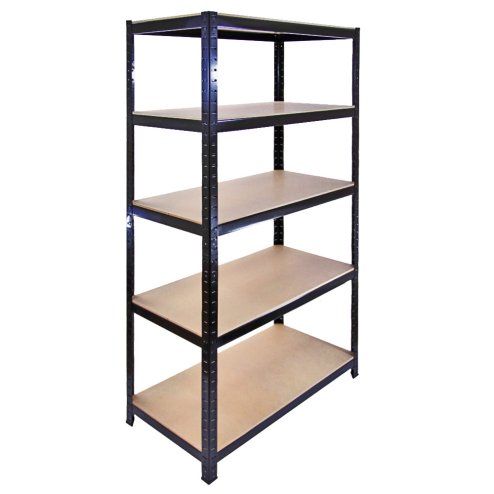 Monster Racking 90 x 45 x 180 cm Garage / Warehouse Shelving Unit / Racking Bay, Black Boltless Unit