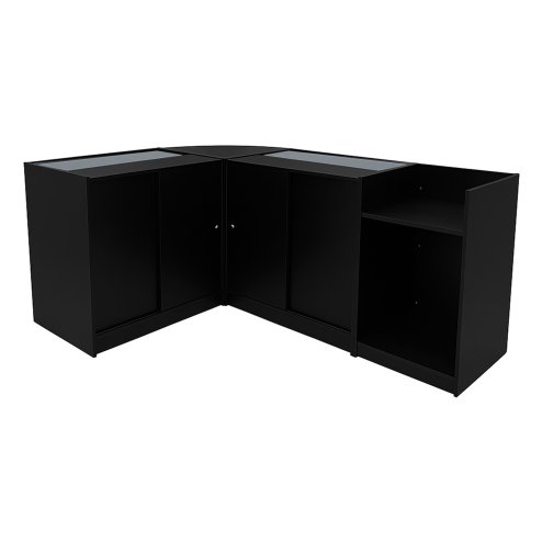 Europa LED Shop Counter Set B900, C900, TB60 & LM60 - Black
