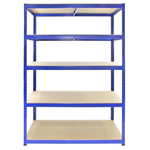 3 x Garage Shelving / Extra Large Shed Racking Unit 120cm Wide x 60cm Deep x 180cm High T-RAX + FREE Rubber Mallet