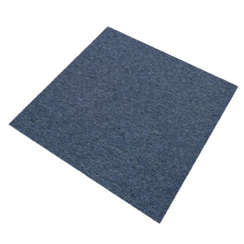 Carpet Tiles 40 x Storm Blue & Platinum Grey 10 Metres Squared Commercial Hard Wearing Heavy Duty Domestic Premium Office Home Flooring 50cm x 50cm MonsterShop