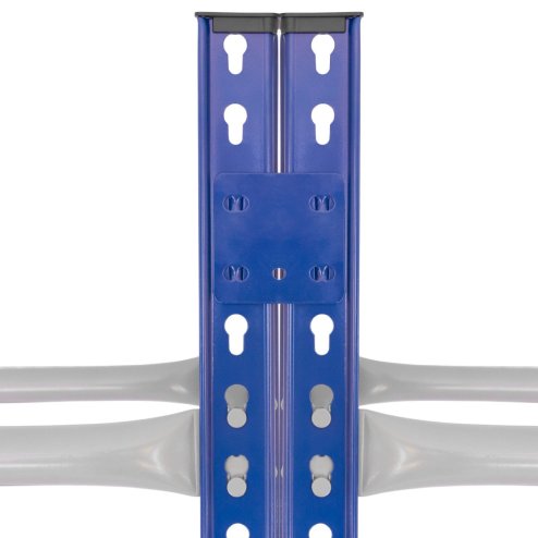 Tyre Racking Unit Wheel Storage Boltless Steel Shelving Bay Blue Garage Mechanic Workshop Heavy Duty 450kg Capacity Rack 3 Tier 24 Tyres 185cm x 185cm x 40cm FREE Rubber Mallet 2 x FREE Bay Connectors