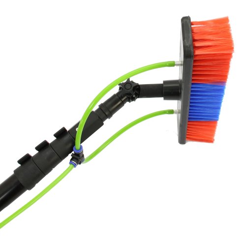 MAXBLAST 24ft Window Cleaning Pole / Water Fed Telescopic Brush / Extendable Cleaner Conservatory Roof