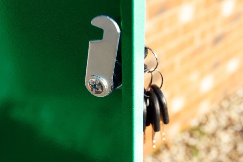 Parcel Post Box Lockable Wall Mounted Secure Large Outdoor Letter Smart Mail Drop Box Weatherproof Galvanised Steel | 5 Keys | 580 x 460 x 360mm - Green