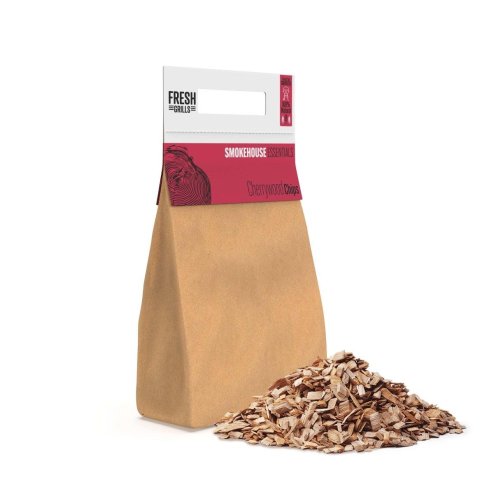 Wood Chips BBQ Grill Wood Fired Pizza Oven Kamado Smokers Cherrywood 0.7kg