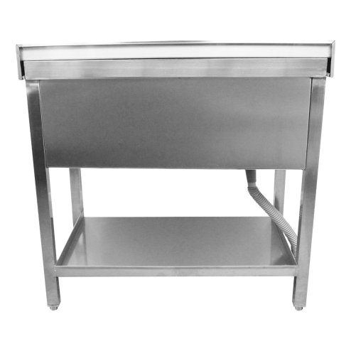 KuKoo Cocktail Bar Station Free Standing Stainless Steel Bar Sink Workstation Insulated Ice Wells
