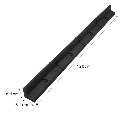 Flexible Lawn Edging Garden Border Grass Pathways Path Edge Vegetable Plot Flowerbed Raised Borders Rubber Artificial Grass Black | Pack of 6 x 1.2m