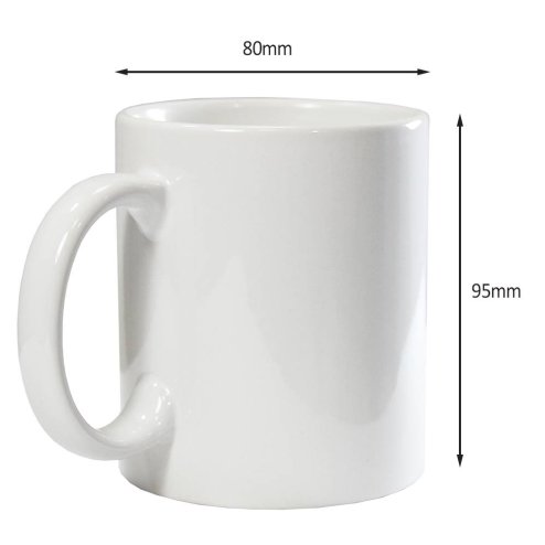 72 Sublimation Mugs White 11oz 325ml Polymer Coated Cup Blank AAA Grade Ceramic Personalised Heat Press Printing Transfer Cardboard Presentation Box Dishwasher Microwave Safe 10 Sublimation Sheets